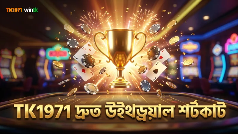 TK1971 উইথড্রয়াল প্রক্রিয়া দ্রুত সম্পন্ন করতে শর্টকাট ব্যবহার করুন